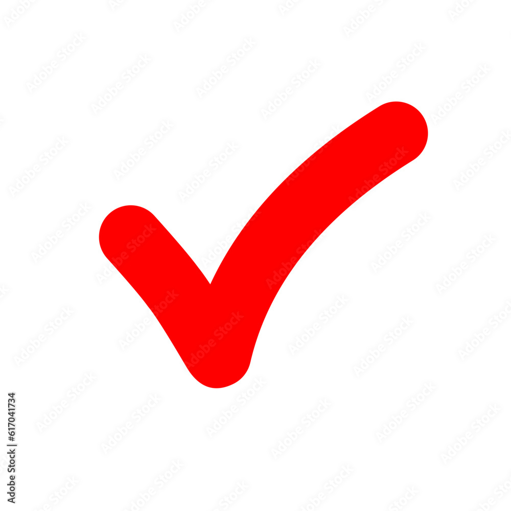 Red check sign Red check sign