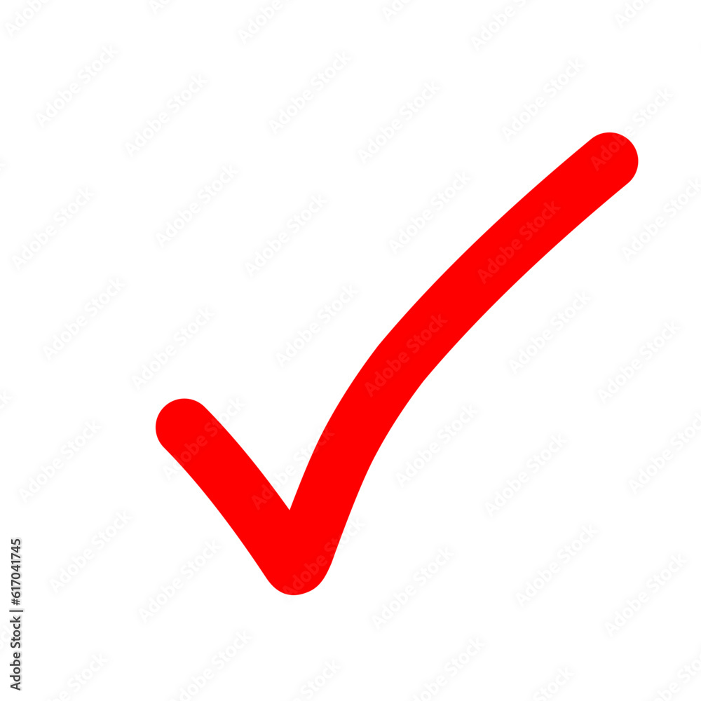 Red check sign Red check sign