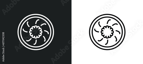 yusheng line icon in white and black colors. yusheng flat vector icon from yusheng collection for web, mobile apps and ui.