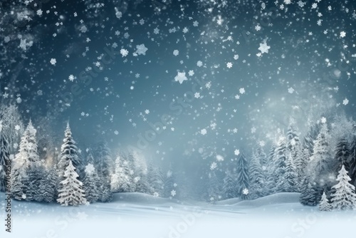 Winter Christmas snow background © AEN Creative Studio