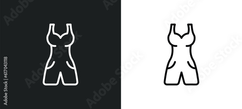 line icon in white and black colors. flat vector icon from collection for web  mobile apps and