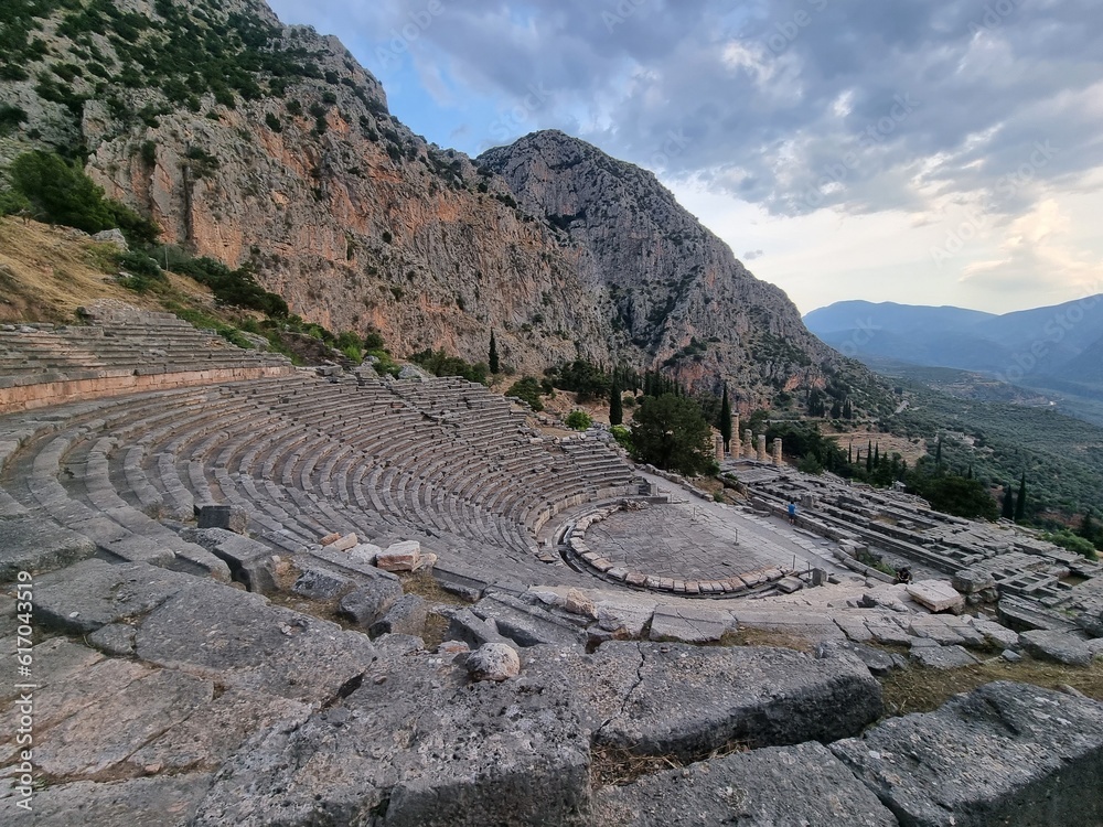 greece ancient theater of  delphi