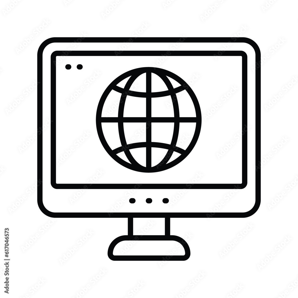 Internet Streaming Outline Icon Design illustration. Online Steaming Symbol on White background EPS 10 File Internet Streaming Outline Icon Design illustration. Online Steaming Symbol on White background EPS 10 File