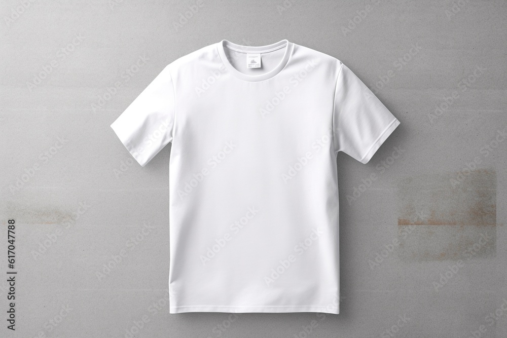 Realistic TShirt Mockup for Branding and Apparel Showcase Created with Generative AI Realistic TShirt Mockup for Branding and Apparel Showcase Created with Generative AI