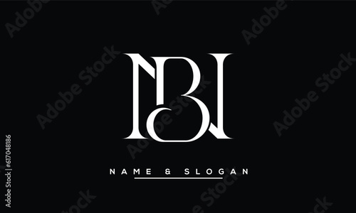 BN,  NB, B,  N  Abstract  Letters  Logo Monogram