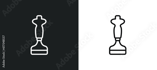 bolster line icon in white and black colors. bolster flat vector icon from bolster collection for web, mobile apps and ui.