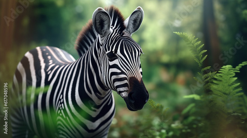 zebra close up HD 8K wallpaper Stock Photographic Image
