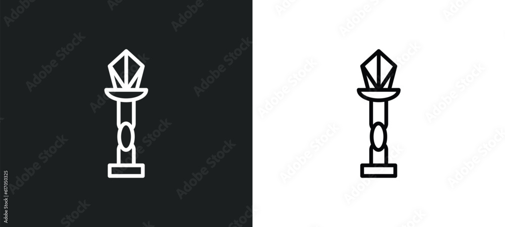 street lamp line icon in white and black colors. street lamp flat vector icon from street lamp collection for web, mobile apps and ui. street lamp line icon in white and black colors. street lamp flat vector icon from street lamp collection for web, mobile apps and ui.