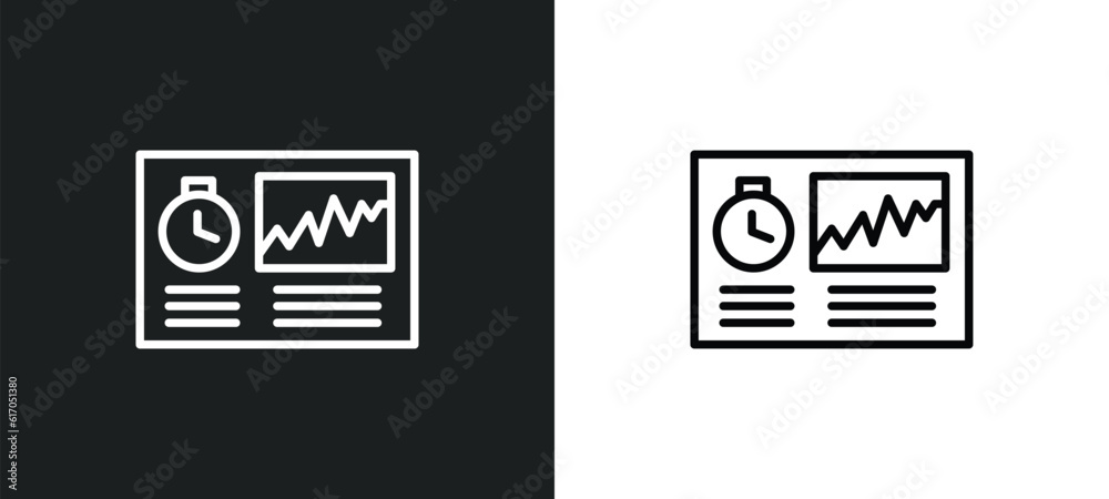 hash rate line icon in white and black colors. hash rate flat vector icon from hash rate collection for web, mobile apps and ui. - obrazy, fototapety, plakaty 