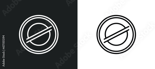 stellar line icon in white and black colors. stellar flat vector icon from stellar collection for web, mobile apps and ui.
