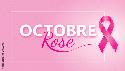 Octobre rose français – Lutte contre le cancer du sein - V2 photo