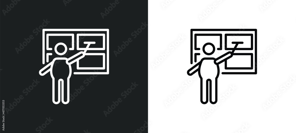 window cleaning line icon in white and black colors. window cleaning flat vector icon from window cleaning collection for web, mobile apps and ui. window cleaning line icon in white and black colors. window cleaning flat vector icon from window cleaning collection for web, mobile apps and ui.