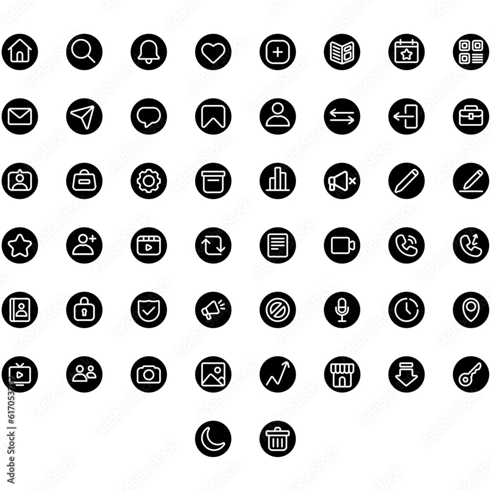 Vector of Social Media 1 Icon Set Round. Perfect for user interface, new application. Vector of Social Media 1 Icon Set Round. Perfect for user interface, new application.