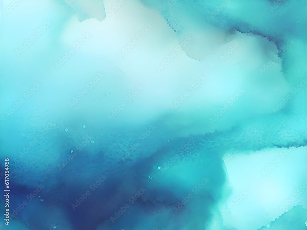 abstract watercolor ocean blue background