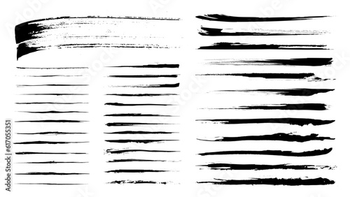 lines brush stroke vector collection