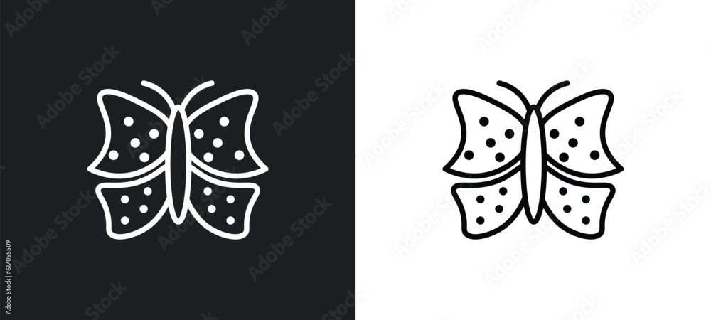 insect line icon in white and black colors. insect flat vector icon from insect collection for web, mobile apps and ui.