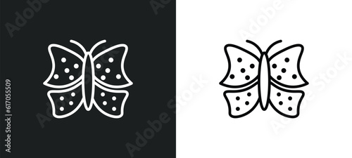 insect line icon in white and black colors. insect flat vector icon from insect collection for web  mobile apps and ui.