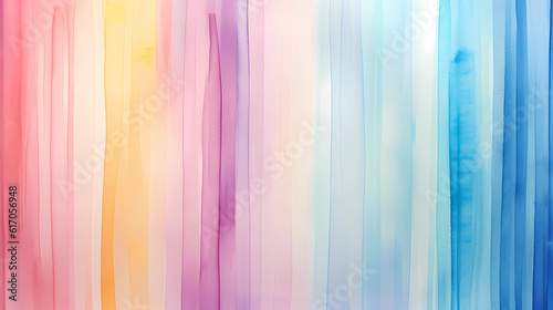 Vertical watercolor lines background. Generative AI.