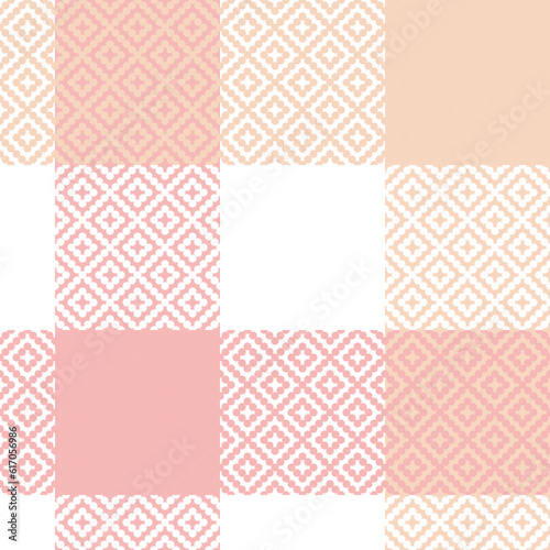 Tartan Plaid Vector Seamless Pattern. Gingham Patterns. Template for Design Ornament. Seamless Fabric Texture.