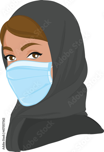 woman in mask