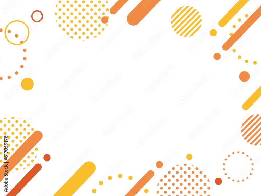 秋のキャンペーンやSALEなどの　ポップ なフレーム