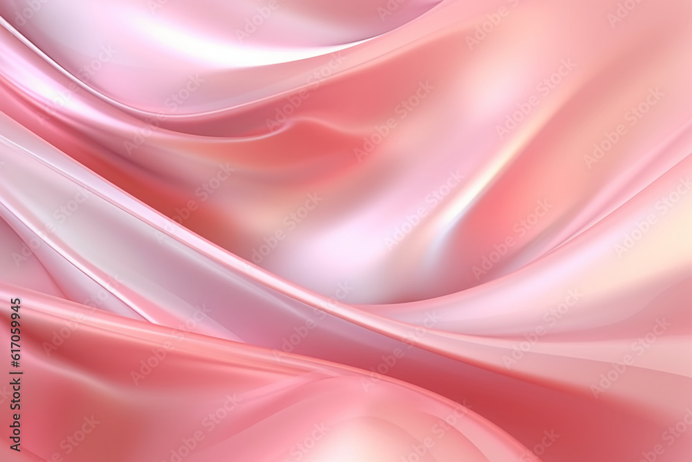 Obraz premium A pink abstract background with a white light. AI generative