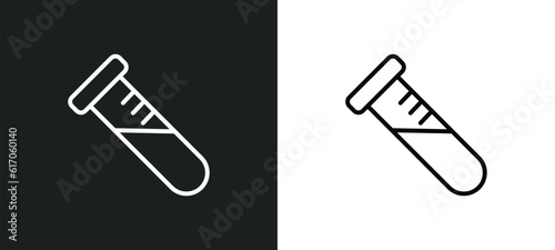 sample line icon in white and black colors. sample flat vector icon from sample collection for web, mobile apps and ui.