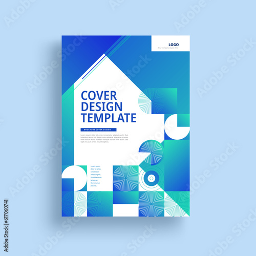 Vector brochure design template