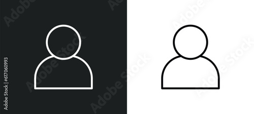 characters line icon in white and black colors. characters flat vector icon from characters collection for web, mobile apps and ui.