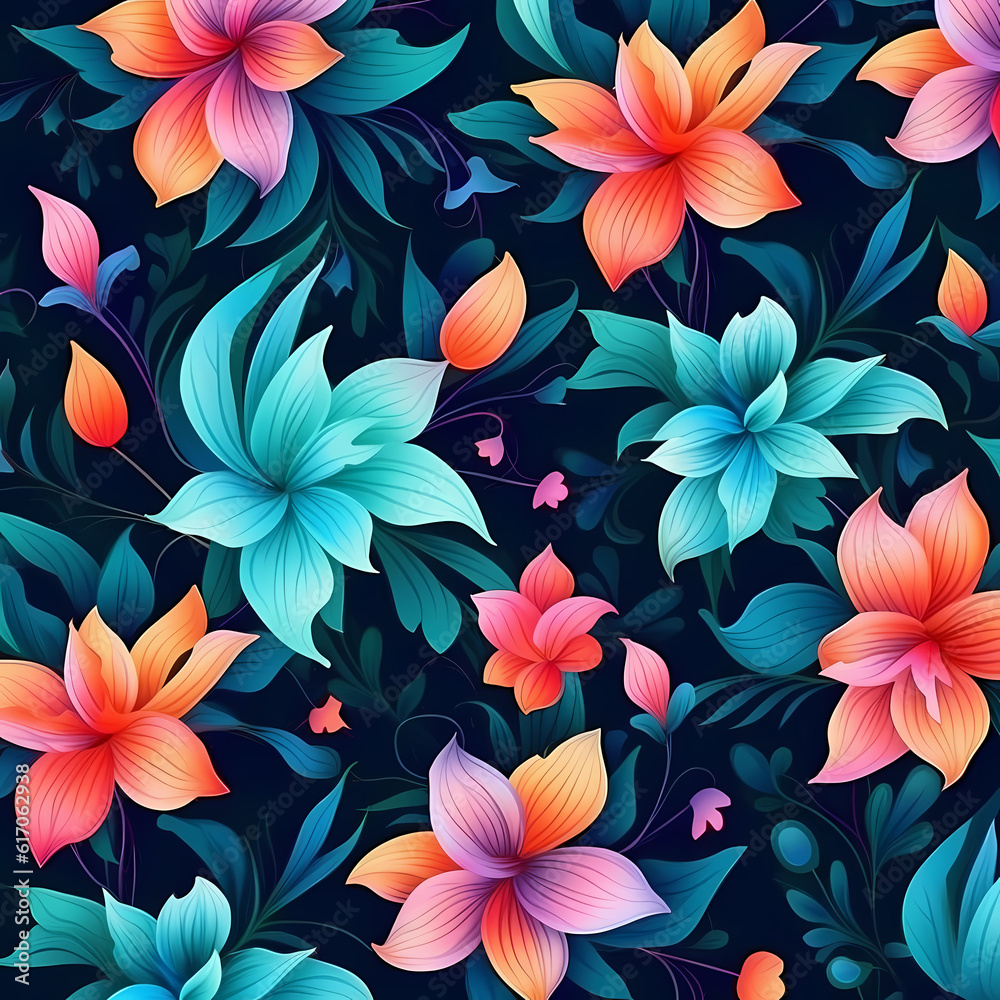 Fresh Flower Cartoon Wallpaper