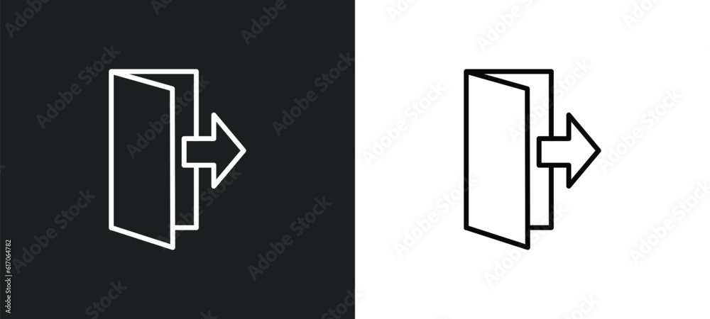 quit line icon in white and black colors. quit flat vector icon from quit collection for web, mobile apps and ui. quit line icon in white and black colors. quit flat vector icon from quit collection for web, mobile apps and ui.