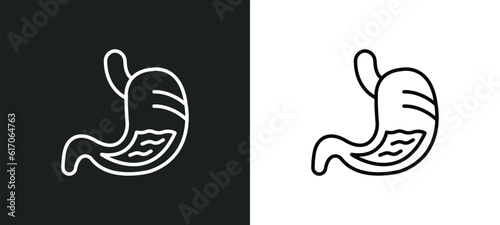 stoh with liquids line icon in white and black colors. stoh with liquids flat vector icon from stoh with liquids collection for web, mobile apps and ui.
