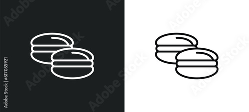 arons line icon in white and black colors. arons flat vector icon from arons collection for web, mobile apps and ui. photo