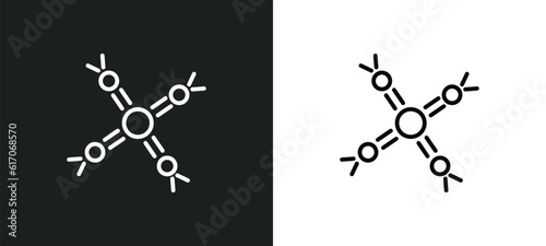 hygroscopic line icon in white and black colors. hygroscopic flat vector icon from hygroscopic collection for web, mobile apps and ui. photo