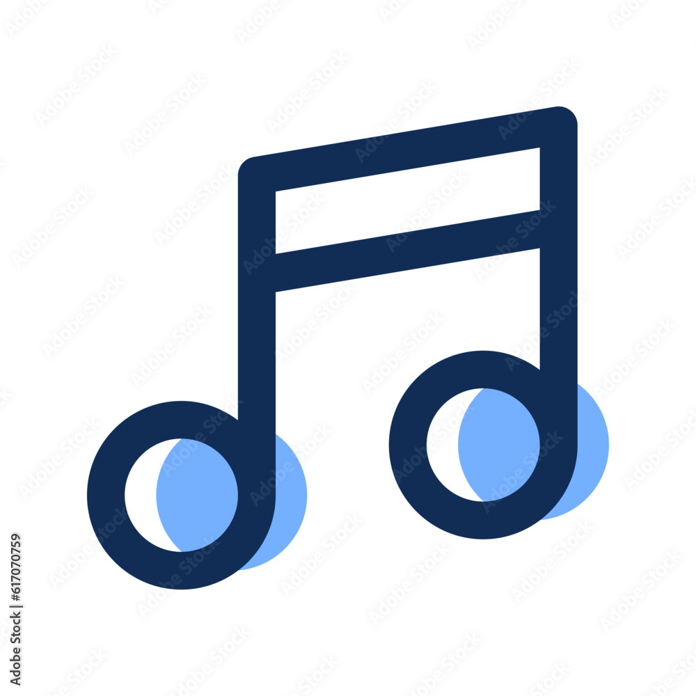 musical note filled line icon musical note filled line icon