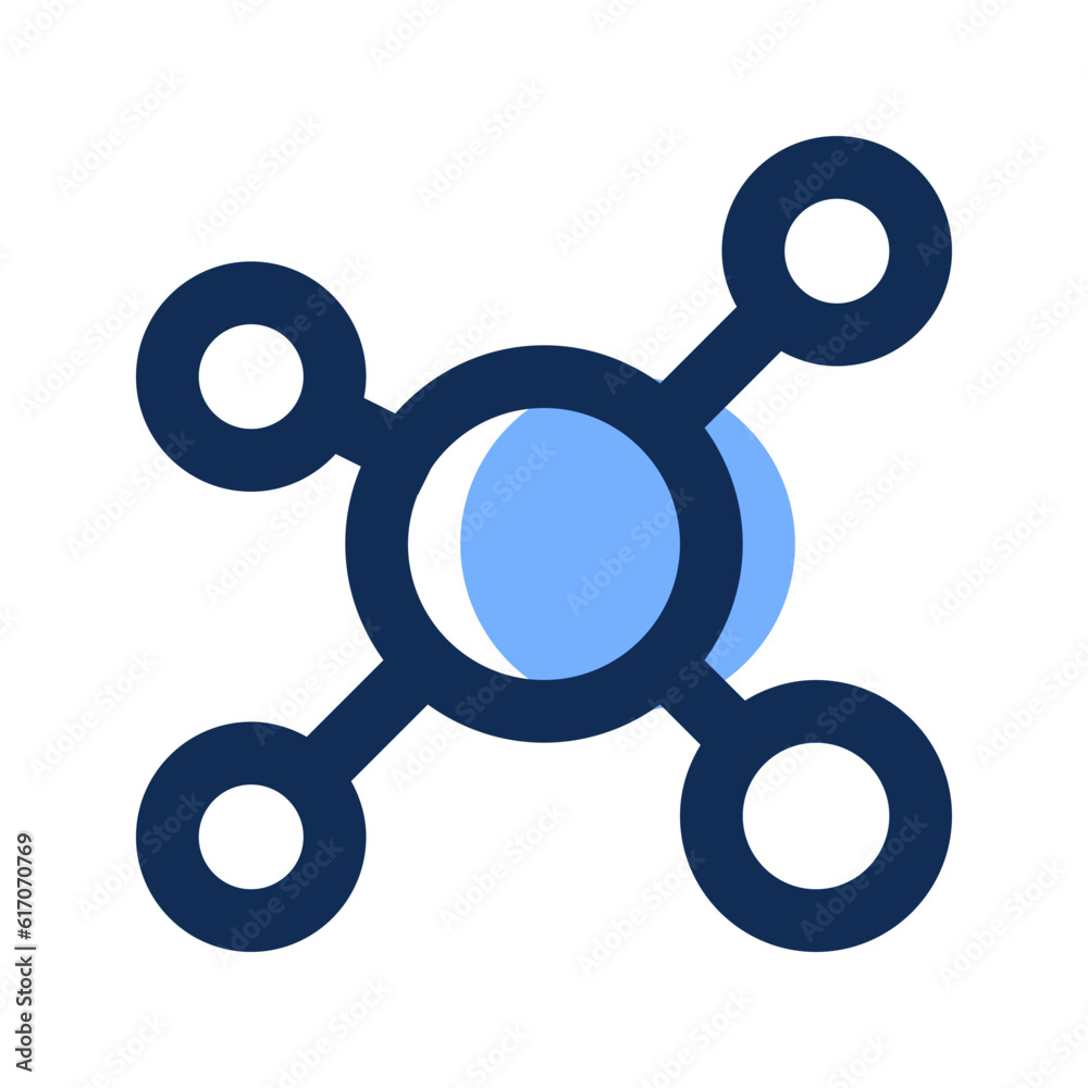 networking filled line icon