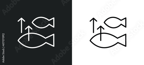 abundance line icon in white and black colors. abundance flat vector icon from abundance collection for web, mobile apps and ui.
