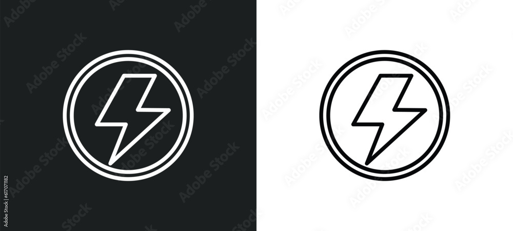 light bolt line icon in white and black colors. light bolt flat vector icon from light bolt collection for web, mobile apps and ui. light bolt line icon in white and black colors. light bolt flat vector icon from light bolt collection for web, mobile apps and ui.