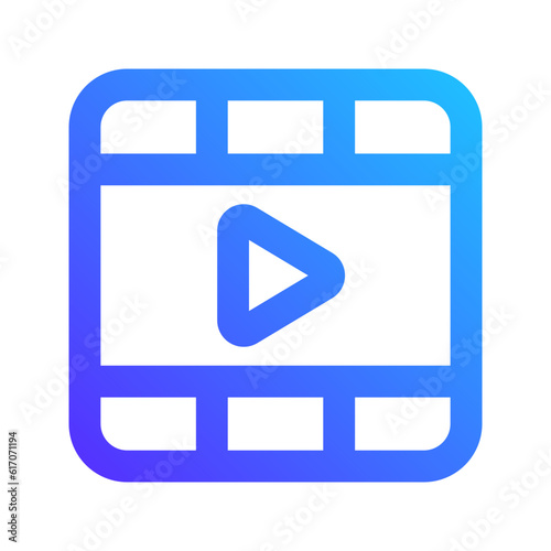 Free Download movie gradient icon - GFXLoad