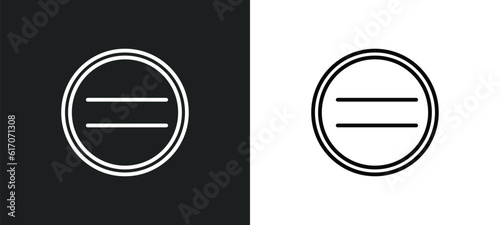 pause line icon in white and black colors. pause flat vector icon from pause collection for web, mobile apps and ui.