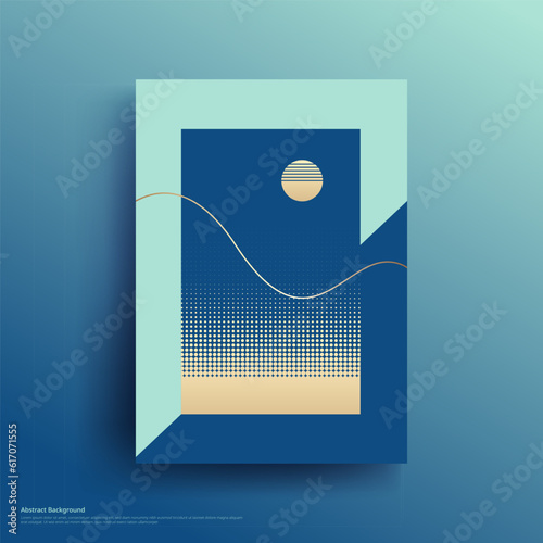 Art template design for invitation card