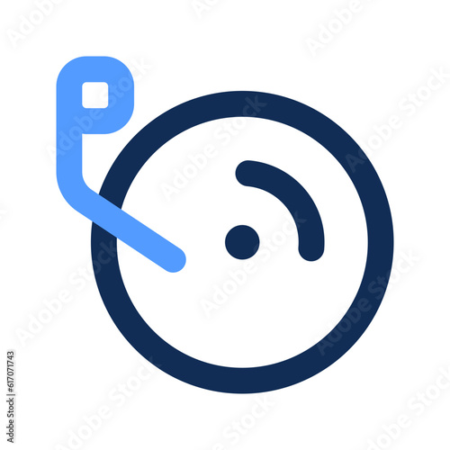 DJ outline color icon