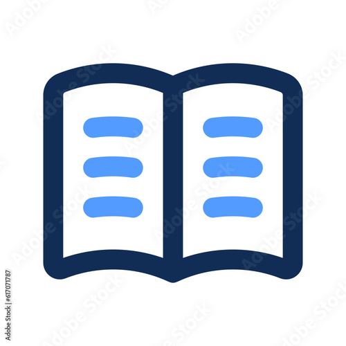 literature outline color icon