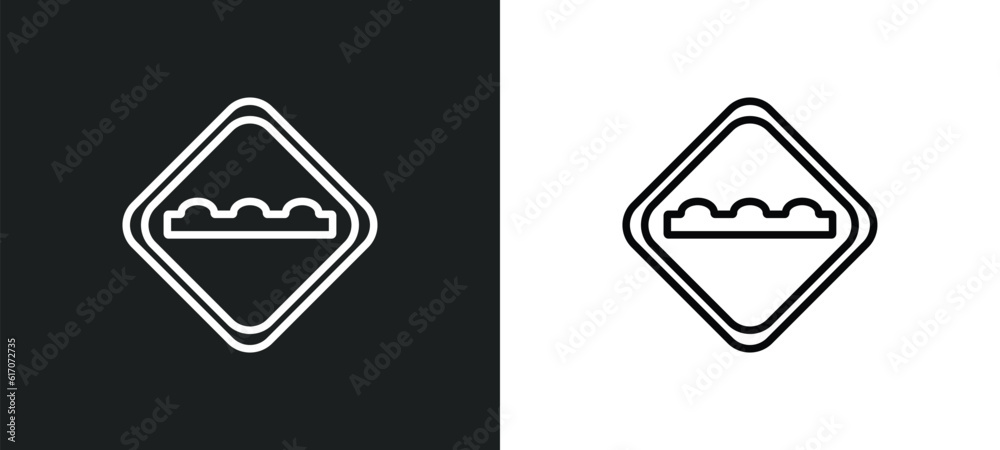 bump line icon in white and black colors. bump flat vector icon from bump collection for web, mobile apps and ui. bump line icon in white and black colors. bump flat vector icon from bump collection for web, mobile apps and ui.
