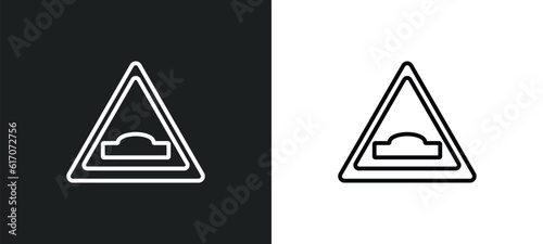 hump line icon in white and black colors. hump flat vector icon from hump collection for web  mobile apps and ui.