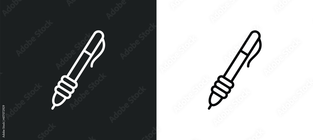 writing tools line icon in white and black colors. writing tools flat vector icon from writing tools collection for web, mobile apps and ui. writing tools line icon in white and black colors. writing tools flat vector icon from writing tools collection for web, mobile apps and ui.