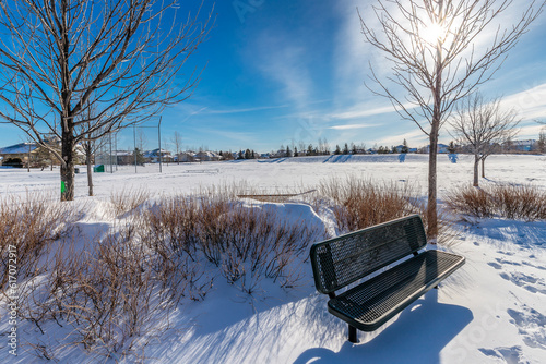 Briarwood Park in the city of Saskatoon, Saskatchewan, Canada photo