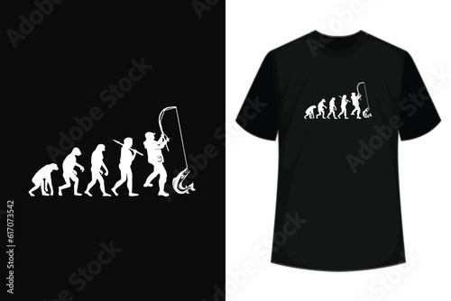 Fishing t-shirt, Evolution of fisherman t-shirt, Fish killer t-shirt