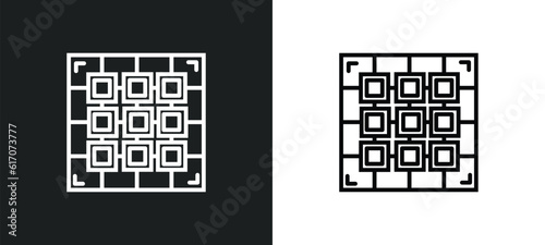 raster images line icon in white and black colors. raster images flat vector icon from raster images collection for web, mobile apps and ui. photo
