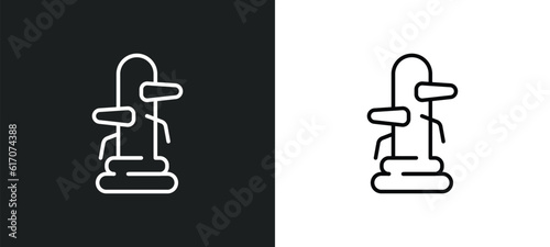 wing chun line icon in white and black colors. wing chun flat vector icon from wing chun collection for web, mobile apps and ui.
